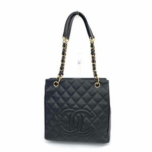Chanel Pst Tote Bag Black Caviar